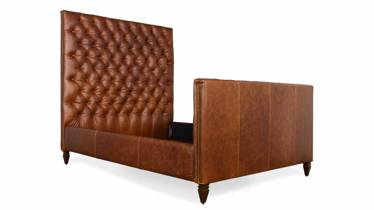 Cococo Home Chesterfield Leather Bed Made In Usa Chesterfield Leather Bed
