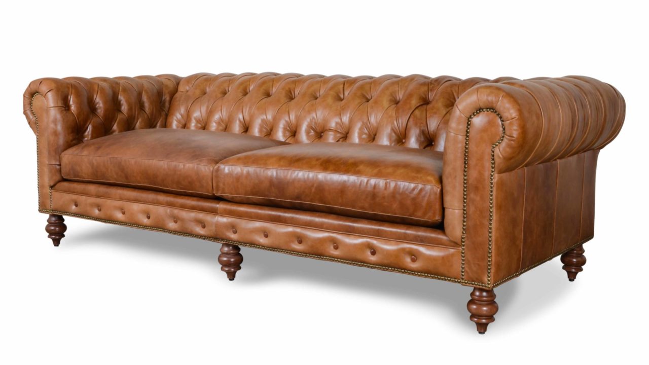 Leather Sleeper Sofas Cococo Home Classic Chesterfield Leather Sleeper Sofa
