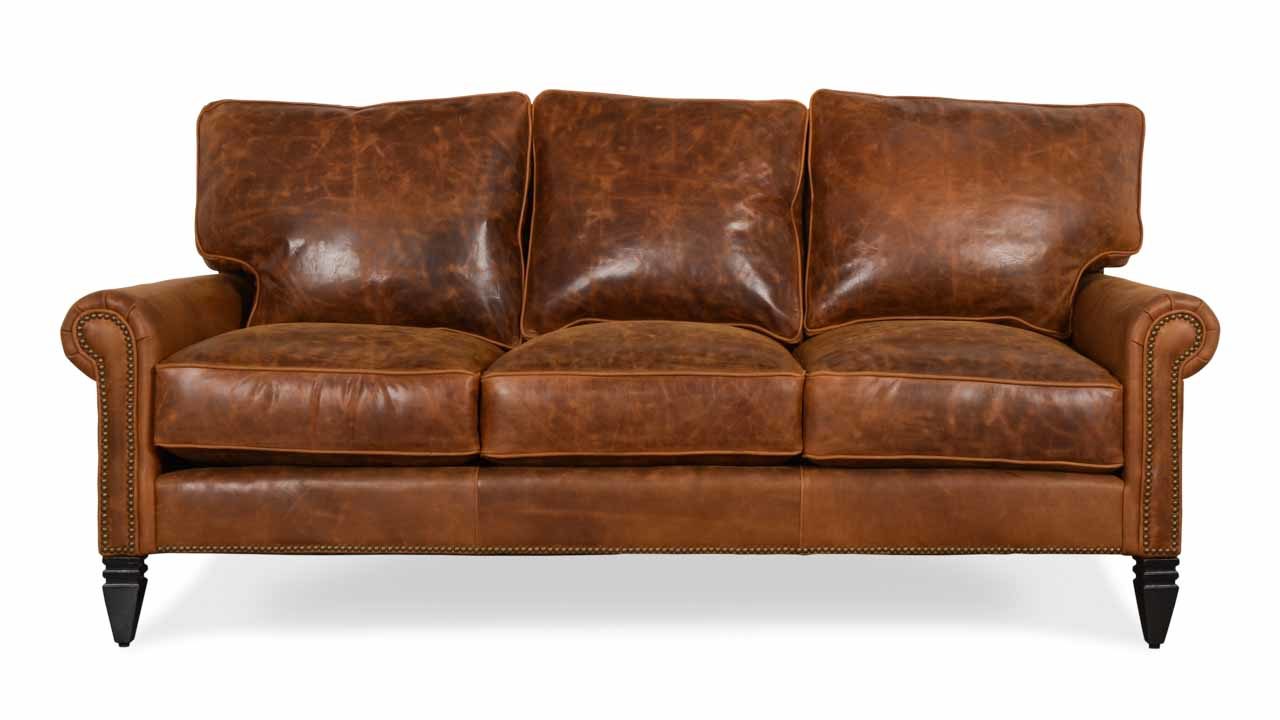 Cococohome Dilworth Leather Sofa Made In Usa Dilworth Leather Sofa