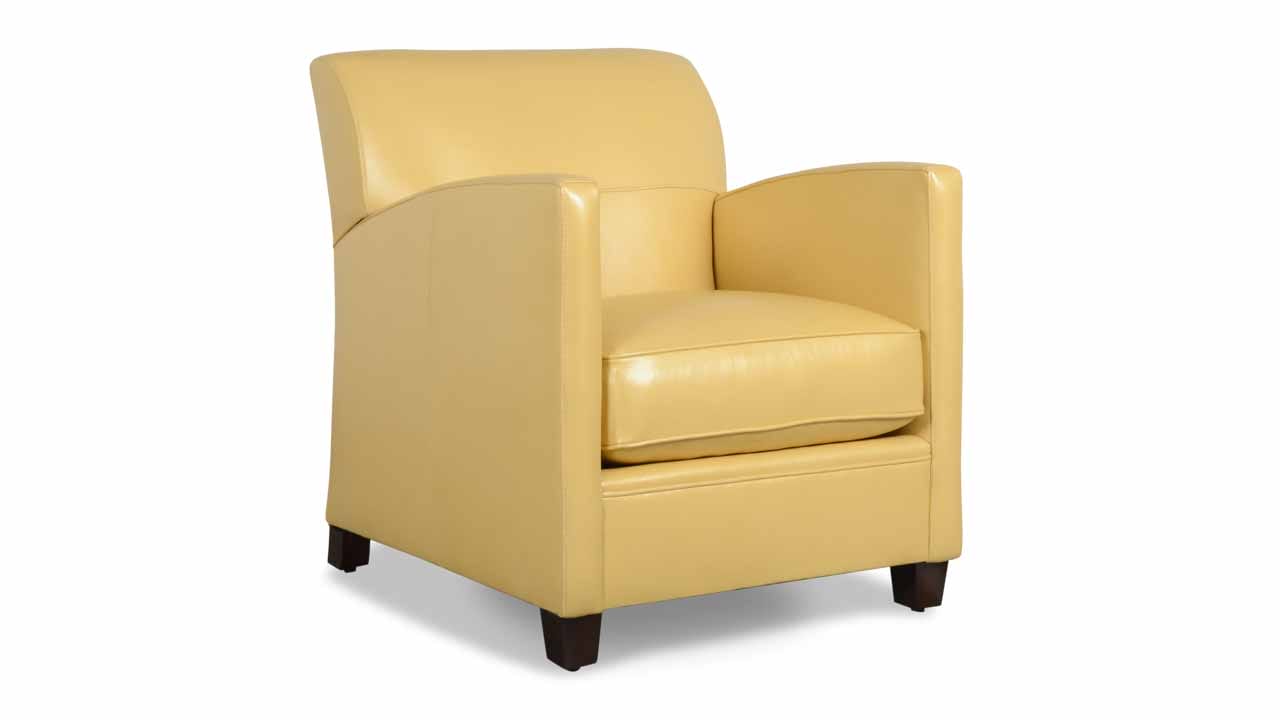Lenoir Leather Chair 27 x 32 Hollywood Golden Bliss