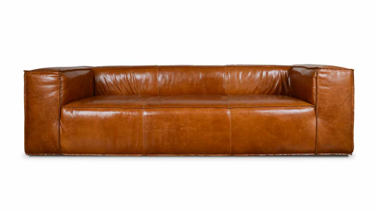Mondo Leather Sofa 108 Southwick Roasted Pecan
