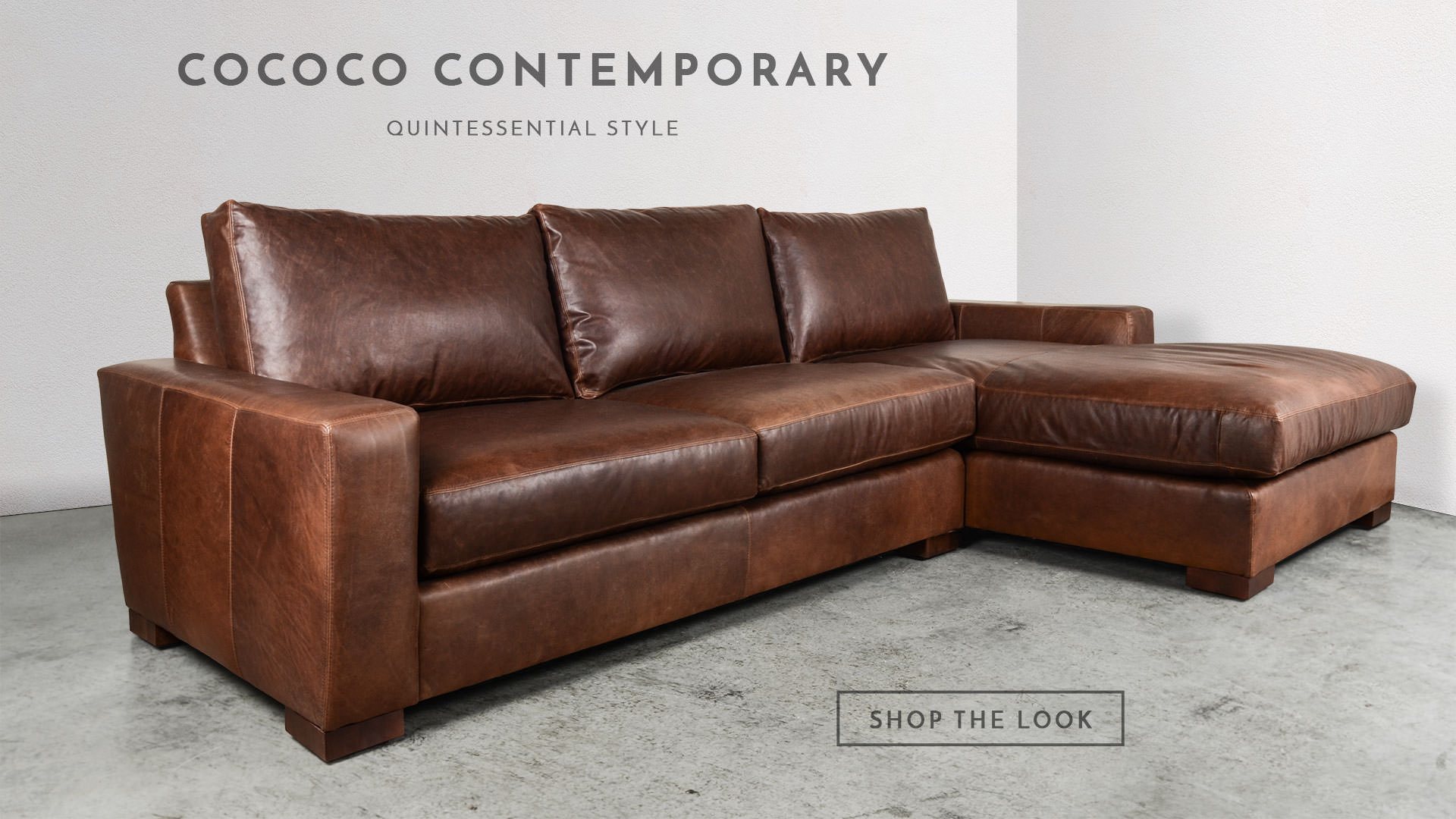 Chesterfield Sofas, Custom Upholstered Furniture USA | COCOCOHome - Button to view Contemporary Collection