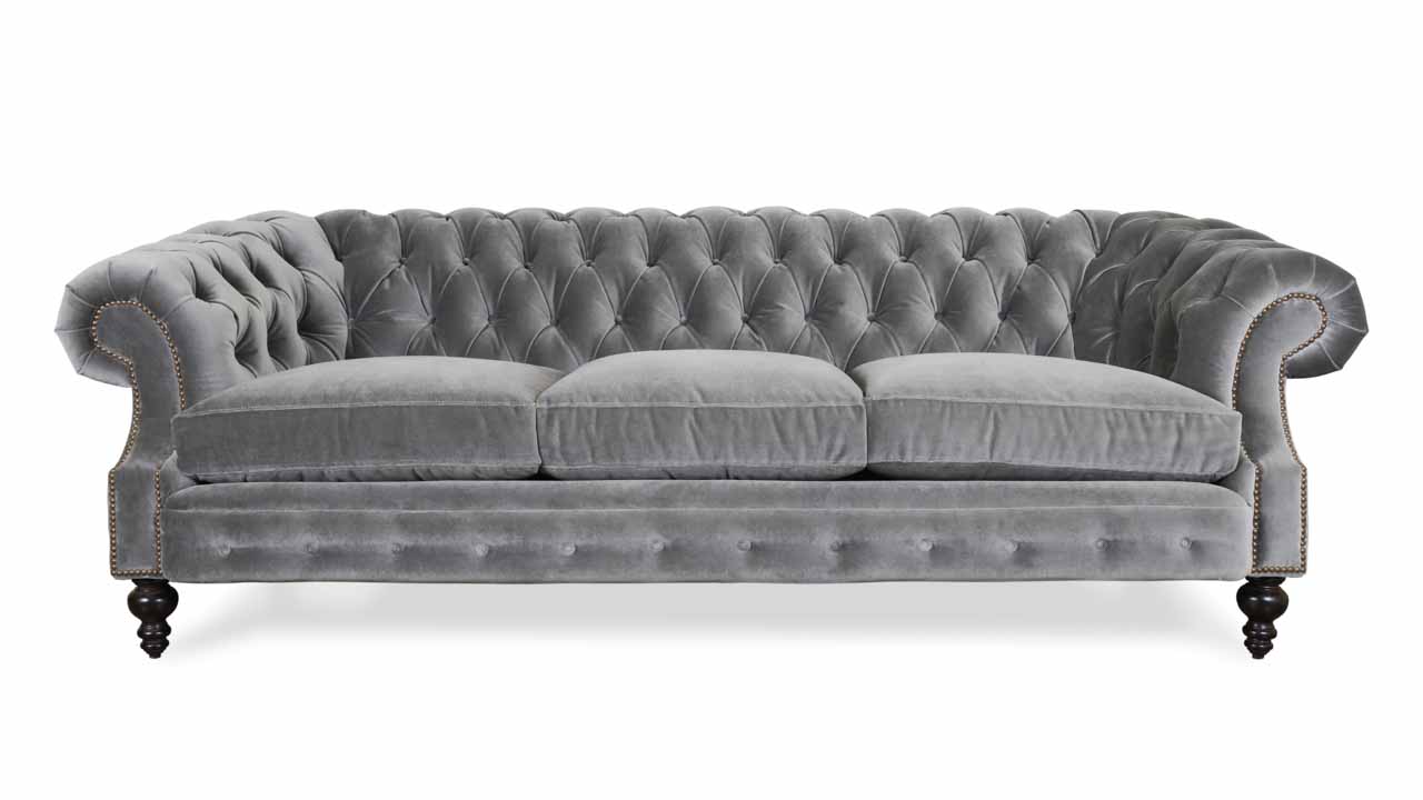 Cococohome Biltmore Chesterfield Fabric Sofa Made In Usa Biltmore Chesterfield Fabric Sofa