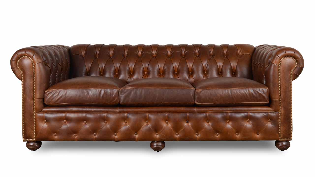 Cococohome Traditional Chesterfield Leather Sofa Made In Usa Traditional Chesterfield Leather Sofa