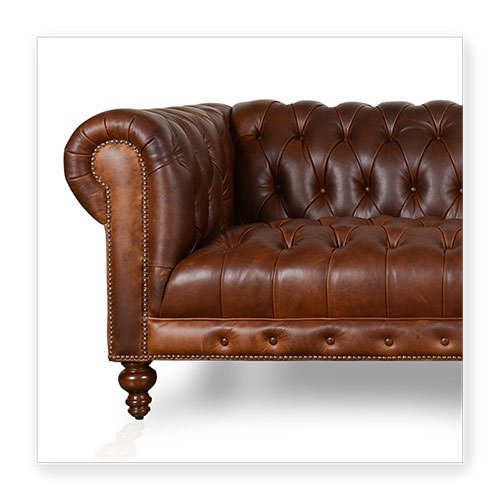COCOCO Custom Chesterfield Leather Tufted Sofas - Made In USA Chelsea Chesterfield - COCOCO Custom Chesterfield Leather Tufted Sofas - Made In USA
