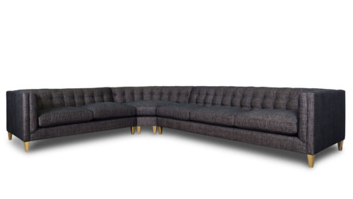 Arden Fabric Sectional in Grey