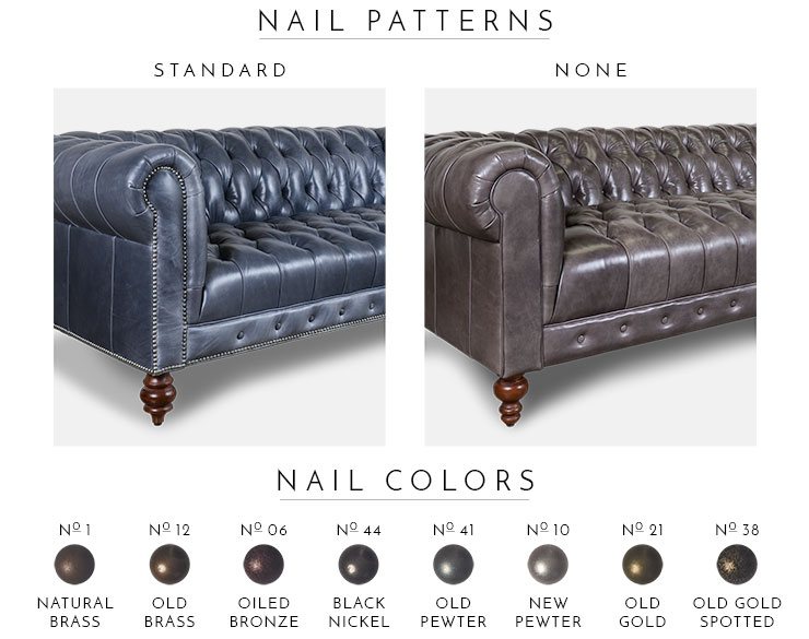 Chelsea Chesterfield Nail Patterns and Colors