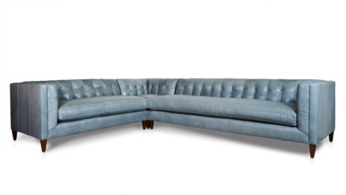 Arden Square Corner L Leather Sectional