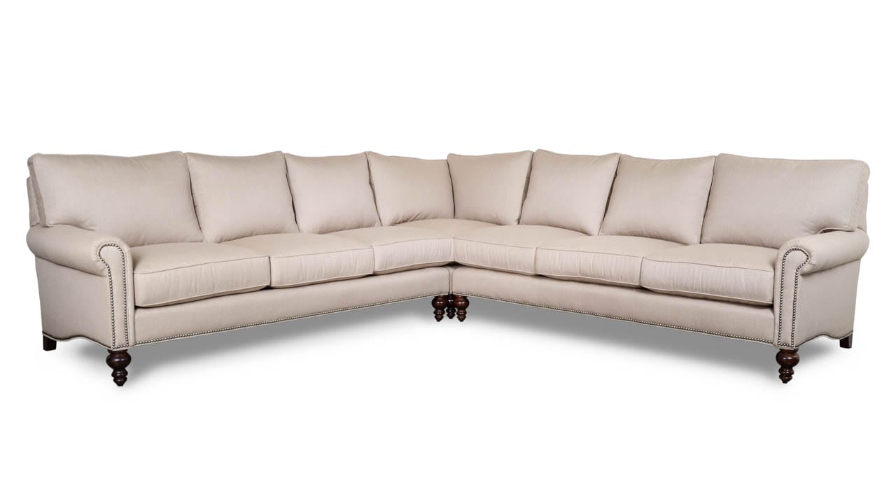 Dilworth Square Corner Fabric Sectional Posh Shitake