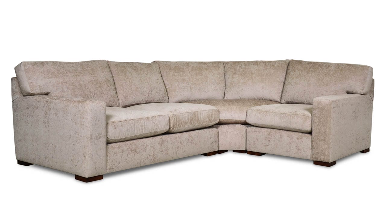 Matthews Radius L Fabric Sectional Crypton Clooney Chambray