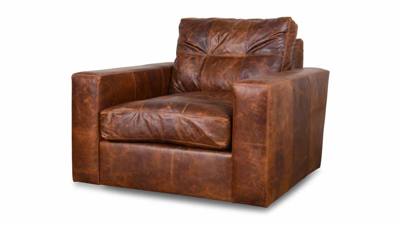 cococohome modern monroe leather swivel chair made in usa