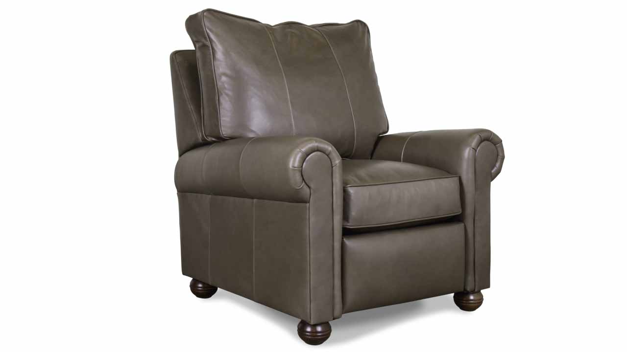 Lexington Leather Recliner Perspective Fields of Grey